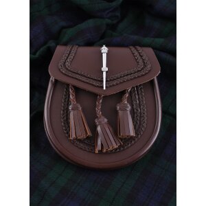 Sporran, Kilt-Tasche, braun