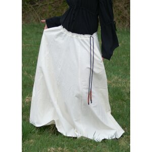 Medieval skirt, wide flared, natural, size XL