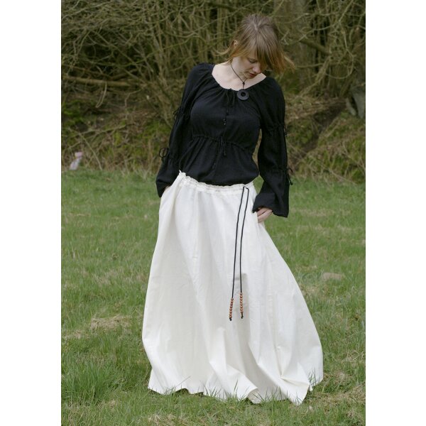 Medieval skirt, wide flared, natural, size XXL