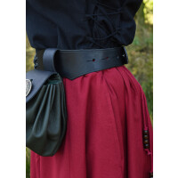 Medieval skirt, wide flared, red, size XXL