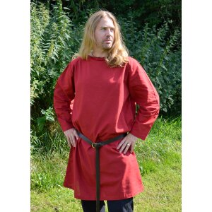 Long-sleeved tunic, red, size M