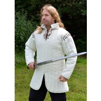 Gambeson, armor doublet, white