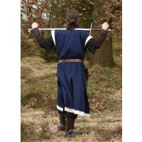 Medieval tunic Eckhart, blue/natural