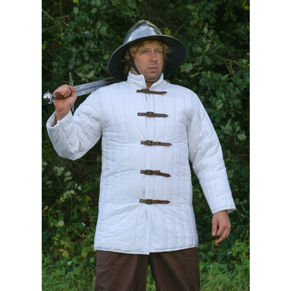 Gambeson mit Schnallen, natur, Gr. XXL