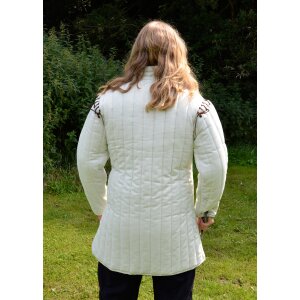 Gambeson, armor doublet, white, S