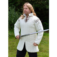 Gambeson, armor doublet, white,L