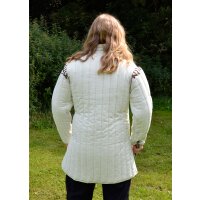 Gambeson, armor doublet, white,L
