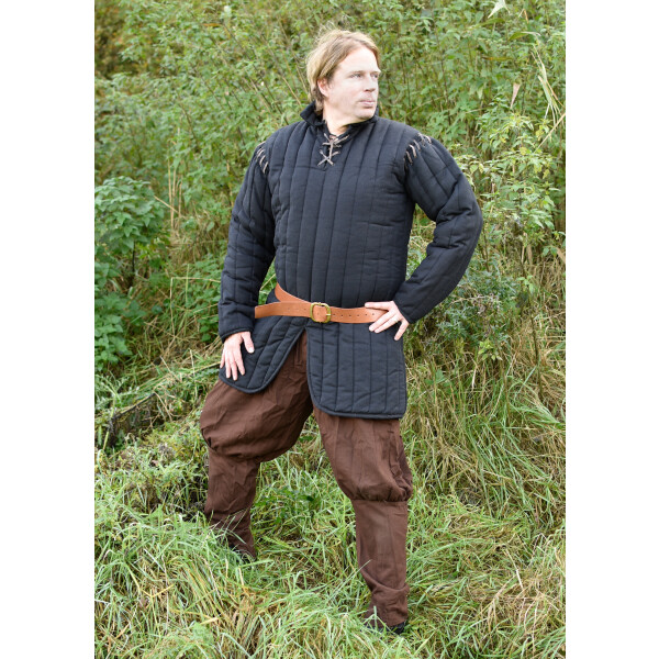 Gambeson, armor doublet, black, M