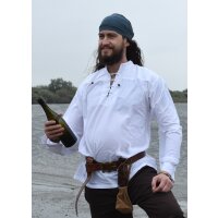 Medieval shirt Ludwig, white XXL