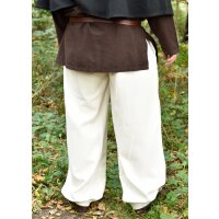 Wide medieval trousers Hermann, nature XXL