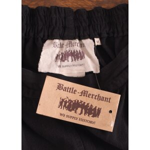 Wide medieval pants Hermann, black M