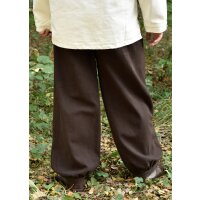 Wide medieval trousers Hermann, brown L
