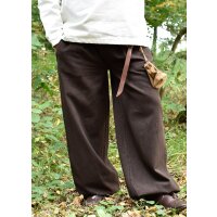 Wide medieval trousers Hermann, brown XL