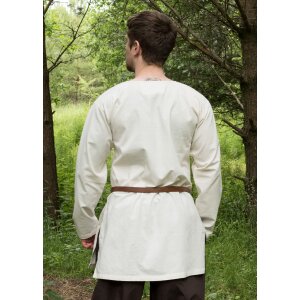 Medieval tunic Gunther, long sleeve, natural S