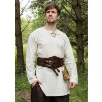 Medieval tunic Gunther, long sleeve, natural S