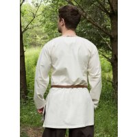Medieval tunic Gunther, long sleeve, natural L