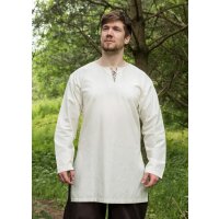 Medieval tunic Gunther, long sleeve, natural XXL