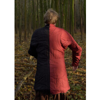 Gambeson with buttons, red and black, size S