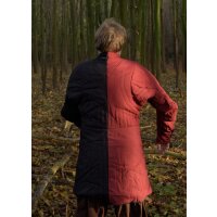 Gambeson with buttons, red and black, size XXL