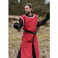Medieval tunic Eckhart, red/nature S-L