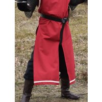 Medieval tunic Eckhart, red/nature XL-XXL