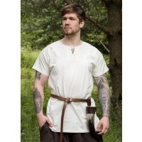 Medieval tunic Sigmund, short sleeve, nature XL