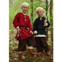 Long sleeve medieval tunic / bodice Arn for children, red