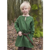 Long sleeve medieval tunic / bodice Arn for children, green