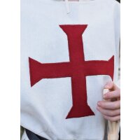 Childrens tabard Alexander, Templar, natural / red