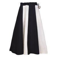 Childrens medieval skirt Lucia, wide flared, black / nature