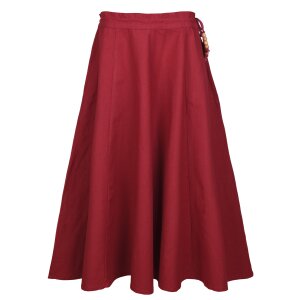 Children medieval skirt Lucia, wide flared, red