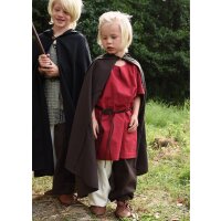 Kurzärmelige Mittelalter-Tunika / Leibhemd Linus für Kinder, rot
