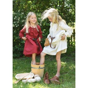 Children medieval dress, petticoat Ana, red