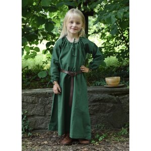 Children medieval dress, petticoat Ana, green
