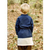 Children medieval shirt Colin, with lacing, blue, 110