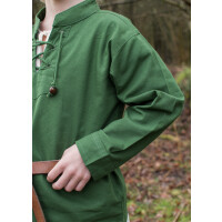 Children medieval shirt Colin, with lacing, green, 146