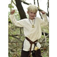 Long sleeve medieval tunic / bodice shirt Arn for children, nature, 164