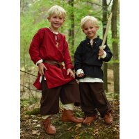 Long sleeve medieval tunic / bodice Arn for children, red, 110