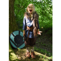 Long sleeve medieval tunic / bodice Arn for children, blue, 146