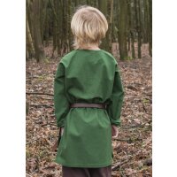 Long sleeve medieval tunic / bodice Arn for children, green, 146
