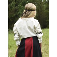 Children medieval long sleeve blouse Helena, natural, 146
