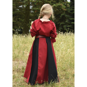 Children medieval long sleeve blouse Helena, red, 128