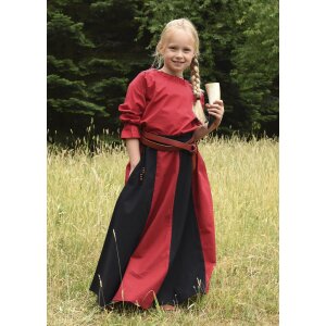 Children medieval long sleeve blouse Helena, red, 128