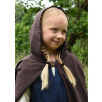 Children medieval cape Paul, brown, 110