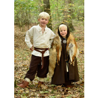 Children medieval cape Paul, brown, 128