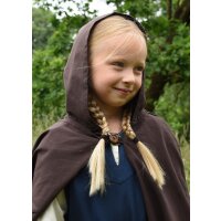 Children medieval cape Paul, brown, 164