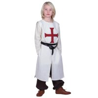 Childrens tabard Alexander, Templar, natural / red, 110