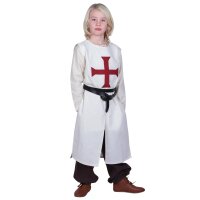 Childrens tabard Alexander, Templar, natural / red, 146
