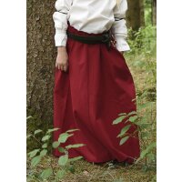 Childrens medieval skirt Lucia, wide flared, red, 146