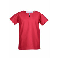 Short sleeve medieval tunic / bodice shirt Linus for children, red, 110